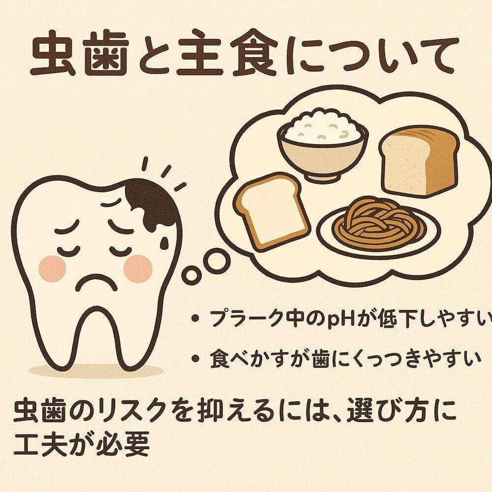 虫歯と主食について
